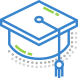 green blue logo education png